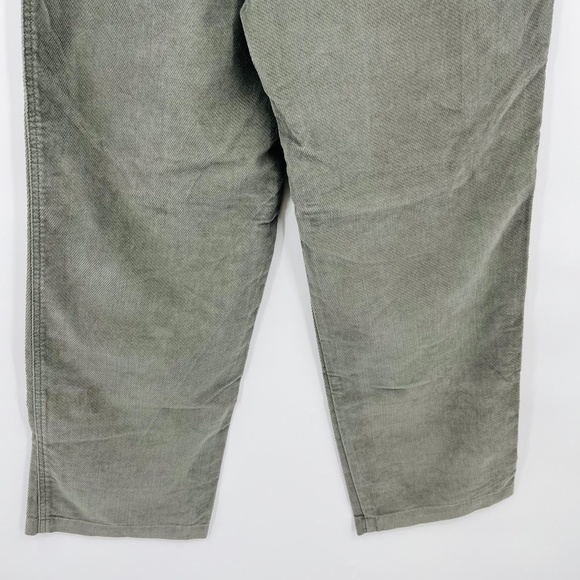 NWT J. Jill Wide Leg Textured Cotton Pants in Lichen, Deep Pockets, Size 12 - Picture 6 of 9